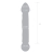 Glas Toy 6.5 Inch Full Tip Textured Glass Dildo
