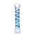 Glas Toy 6.5 Inch Blue Spiral Glass Dildo