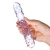 Glas Toy 7 Inch Purple Rose Nubby Dildo