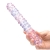 Glas Toy 9 Inch Purple Rose Nubby Dildo