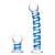 Glas Toy 2-Piece Double Penetration Glass Swirly Dildo & Butt Plug Set