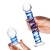Glas Toy 2-Piece Double Penetration Glass Swirly Dildo & Butt Plug Set