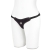 Lux Fetish Fully Adjustable Unisex Black Velvet Bikini Strap-On Harness with Satin Blindfold