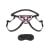 Lux Fetish Fully Adjustable Unisex Pretty in Pink Strap-On Harness with Satin Blindfold