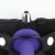 Lux Fetish Fully Adjustable Unisex Black Strap-On Harness with Satin Blindfold