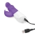 Rabbit Essentials Purple Beads Vibrator with Rotating Shaft