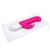 Rabbit Essentials Pink Come Hither Vibrator with Throbbing Shaft