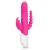 Rabbit Essentials Pink Double Penetration Vibrator with Rotating Shaft
