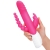 Rabbit Essentials Pink Double Penetration Vibrator with Rotating Shaft