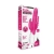 Rabbit Essentials Pink Double Penetration Vibrator with Rotating Shaft
