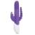 Rabbit Essentials Pink Double Penetration Vibrator with Rotating Shaft