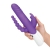 Rabbit Essentials Pink Double Penetration Vibrator with Rotating Shaft