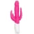 Rabbit Essentials Pink Slim Realistic Double Penetration Vibrator with Rotating Beads
