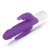 Rabbit Essentials Pink Slim Realistic Double Penetration Vibrator with Rotating Beads
