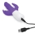 Rabbit Essentials Pink Slim Realistic Double Penetration Vibrator with Rotating Beads