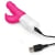 Rabbit Essentials Pink Slim Shaft Rabbit Vibrator with Rotating Beads