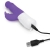 Rabbit Essentials Purple Slim Shaft Rabbit Vibrator with Rotating Beads