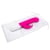 Rabbit Essentials Pink Thrusting Slim Shaft Vibrator with Throbbing Function