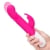 Rabbit Essentials Pink Thrusting Slim Shaft Vibrator with Throbbing Function