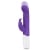 Rabbit Essentials Purple Thrusting Slim Shaft Vibrator with Throbbing Function