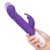 Rabbit Essentials Purple Thrusting Slim Shaft Vibrator with Throbbing Function