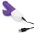 Rabbit Essentials Purple Thrusting Vibrator with Throbbing Shaft