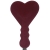 Sex and Mischief Enchanted Heart Spanking Paddle Black Red