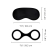 Silicone Cuffs with Eye Mask