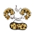 S&M Essentials Furry Leopard Lovecuffs and Eyemask Set
