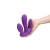 Together Vibes Blended Pleasure Remote Controlled Triple-Pronged Vibrator Purple