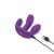 Together Vibes Blended Pleasure Remote Controlled Triple-Pronged Vibrator Purple