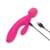 Together Vibes Tri-Delight Dual-Ended Triple Stim Wand & Rabbit Vibrator Pink