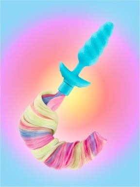 b-Vibe Limited Edition Unicorn Tail Butt Plug