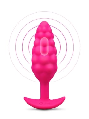 Bump Texture Small Vibrating Rechargeable Silicone Plug
