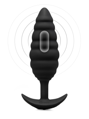 Twist Texture Large Vibrating Rechargeable Silicone Plug