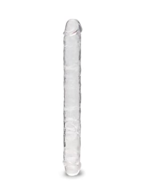 15 Inch Double Ended Clear Jelly Dildo