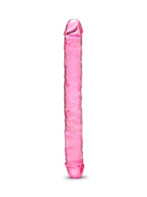 12 Inch Double Ended Pink Jelly Dildo
