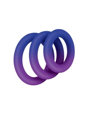 3-Piece Color-Changing Silicone Cock Rings