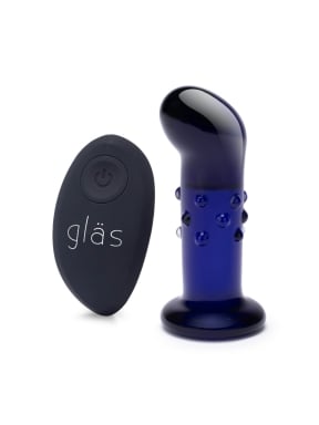 4 Inch Rechargeable Remote-Controlled Vibrating Dotted Plug