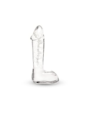 5.75 Inch Glow Swirl Glass Dildo