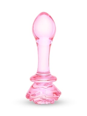 5.25 Inch Peony Pop Glass Butt Plug
