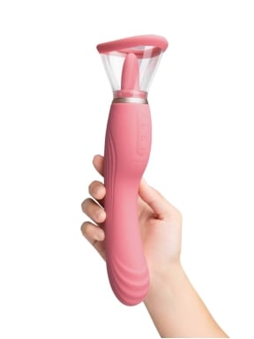 Le Wand  Lick 3-in-1 Rechargeable Double-Ended Vibrator 