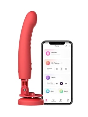 Lovense Mission 2 Rechargeable Vibrating Dildo with Suction Cup