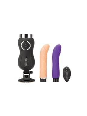 lux fetish rechargeable thrusting compact sex machine with remote control