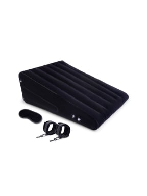 Luxury Bondage Kit with Inflatable Wedge, Blindfold & Handcuffs