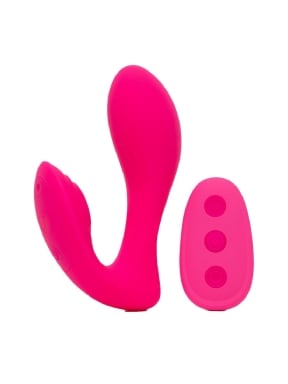 Remote Controlled Hot Pink Dual G-Spot & Clitoral Vibrator