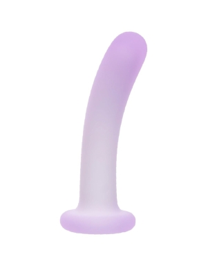 Lavender Haze Slender Curved Rechargeable Vibrating Silicone Dildo