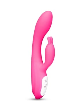 Sensual Hot Pink Warming Rabbit Vibrator 