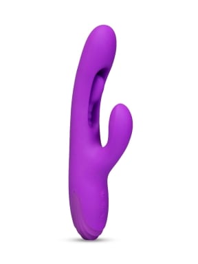 Playful Purple Flick & Tease Rabbit Vibrator