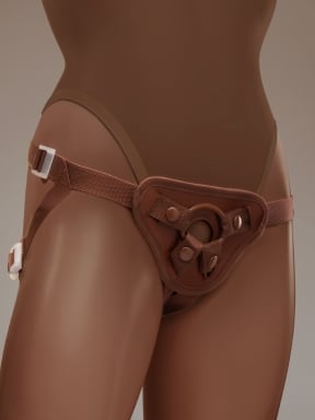 Together Tones NudeFit Fully Adjustable Unisex Strap-On Harness with 3 O-Rings